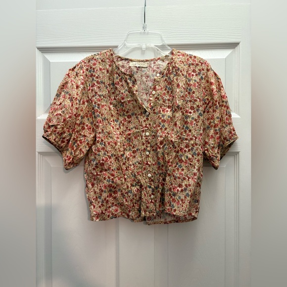 DOEN Narcissa Top in Pink Valley Floral - Picture 5 of 12